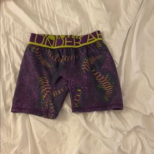 Snakeskin Under Armour Compression Shorts